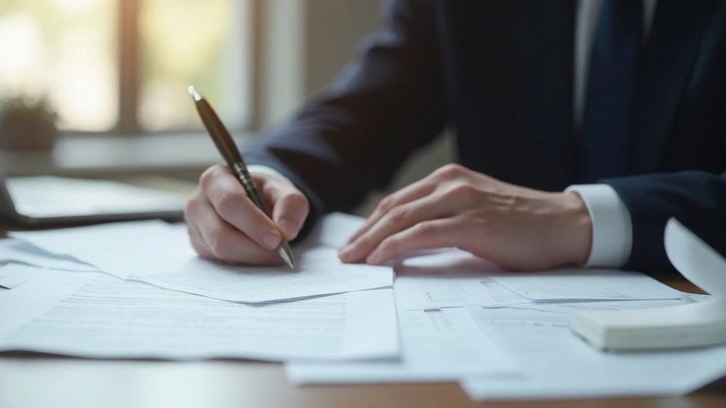 Juristisches Dokument mit Handelsbestimmungen und regulatorischen Anforderungen