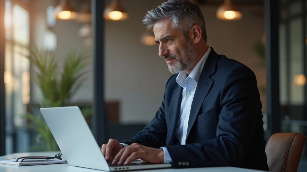 Investor überprüft Risikomanagement-Dashboard mit Volatilitätsindikatoren und Portfolio-Metriken