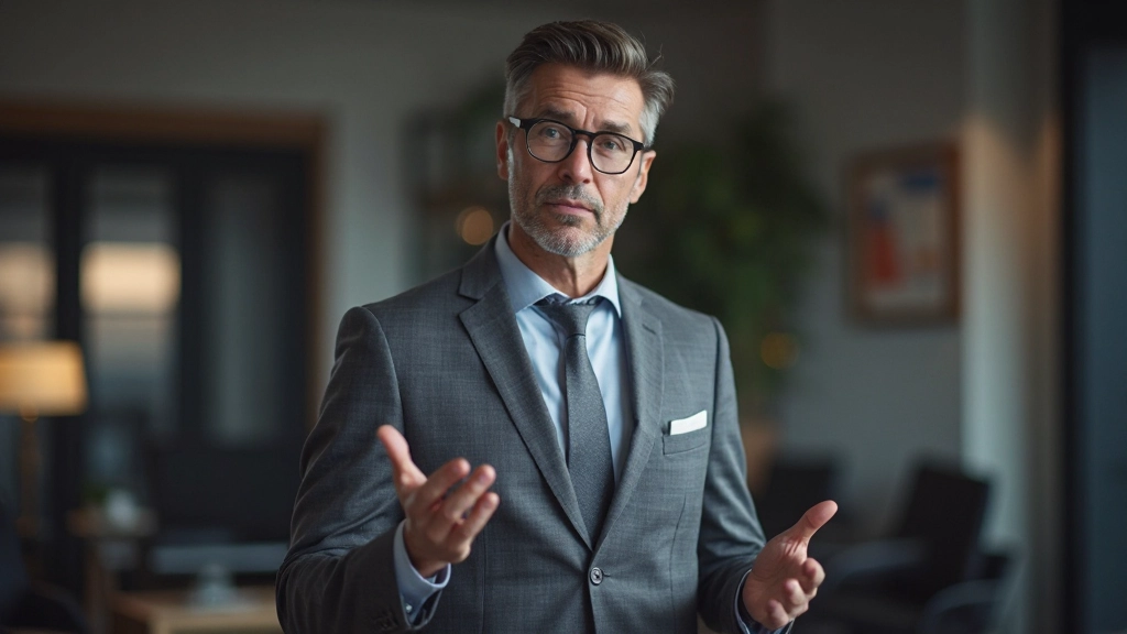 Finanzanalyst mit Datenvisualisierung präsentiert Arbeitsmarktstatistiken und Wirtschaftsprognosen