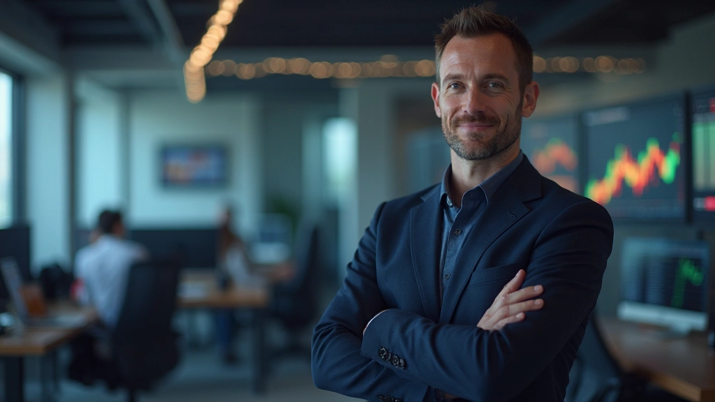 Portfolio-Manager analysiert verschiedene Investmentfonds und deren Performance-Metriken