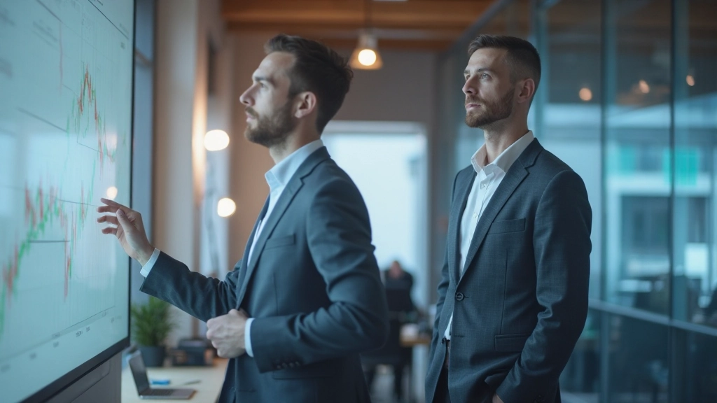 Professioneller Trader nutzt technische Analyse mit Trendlinien und Widerstandsniveaus