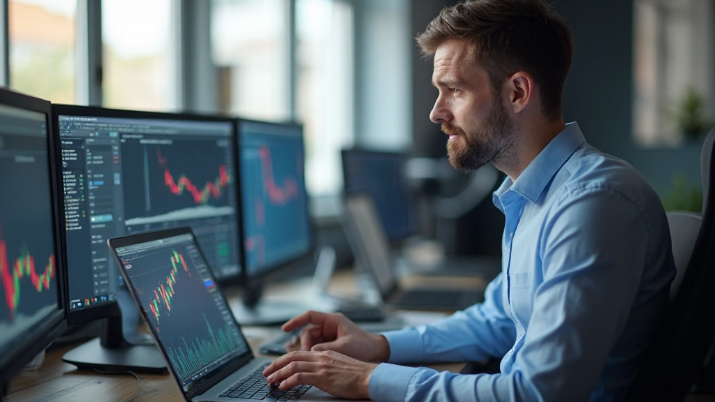 Moderne Handelsplattform mit Echtzeit-Marktdaten und technischen Analysen