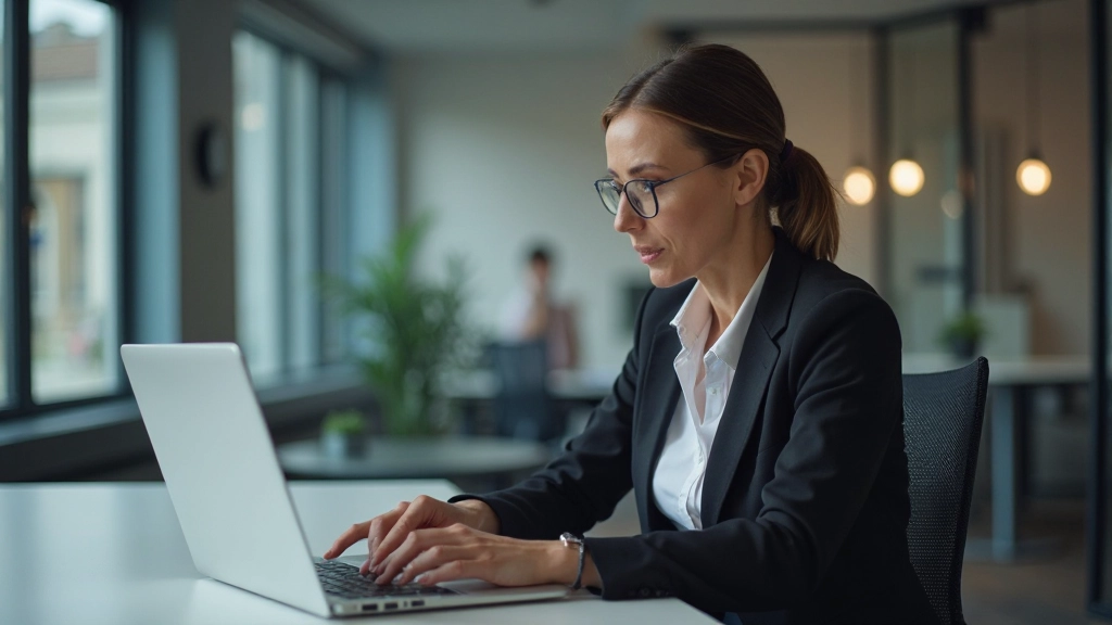 Professioneller Analyst arbeitet mit Finanzindikatoren und Handelsplattformen am modernen Arbeitsplatz