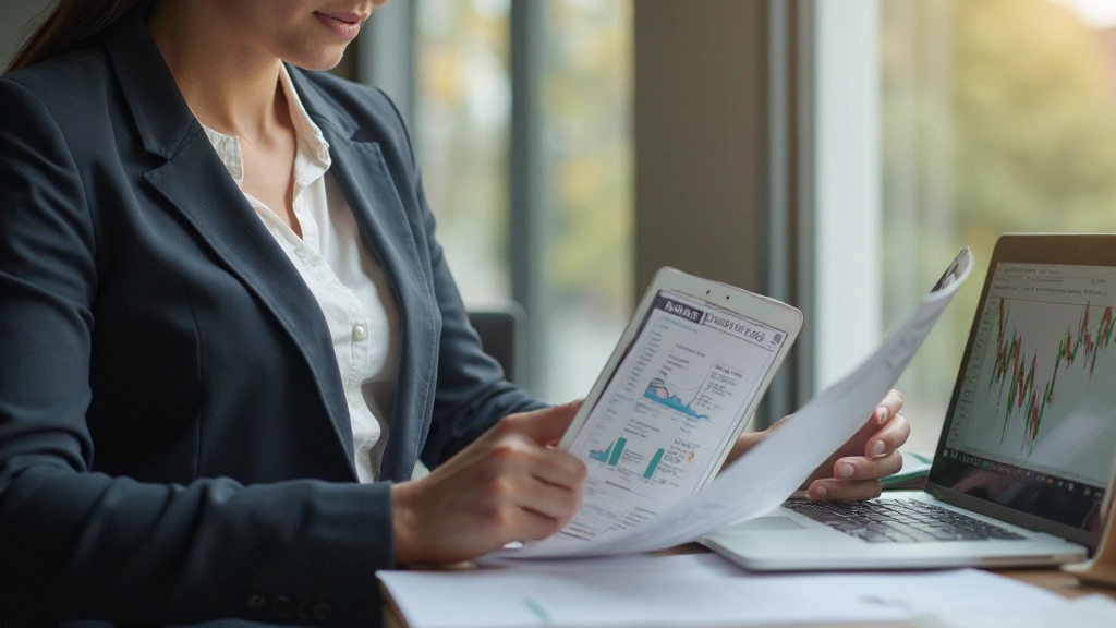 Sektorenvergleich mit Performance-Metriken in strukturierter Tabellendarstellung auf professionellem Analyste-Arbeitsplatz